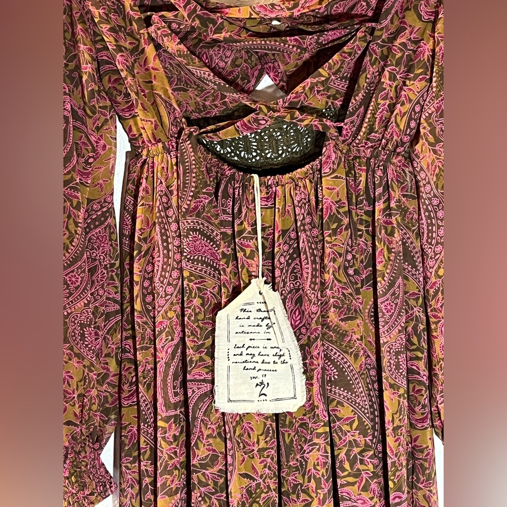 NWT! Free People Folklore Handmade Maxi Dress - Picture 10 of 15
